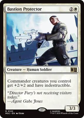 Bastion Protector (Surge Foil) card from Commander: Marvel Super Heroes