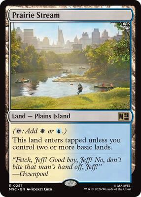 Prairie Stream (Surge Foil) card from Commander: Marvel Super Heroes