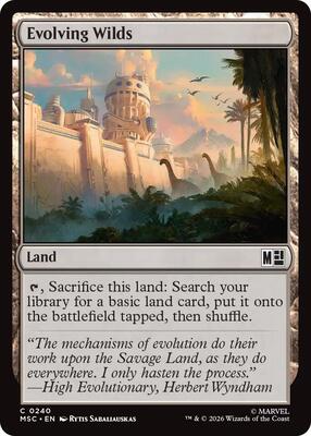 Evolving Wilds card from Commander: Marvel Super Heroes