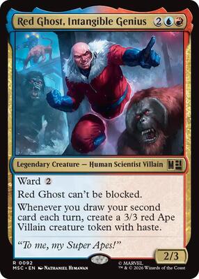 Red Ghost, Intangible Genius card from Commander: Marvel Super Heroes
