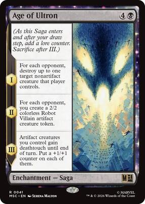 Age of Ultron (Surge Foil) card from Commander: Marvel Super Heroes