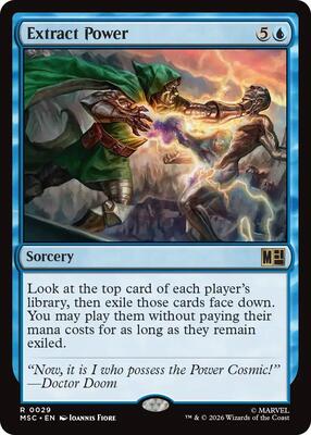 Extract Power card from Commander: Marvel Super Heroes