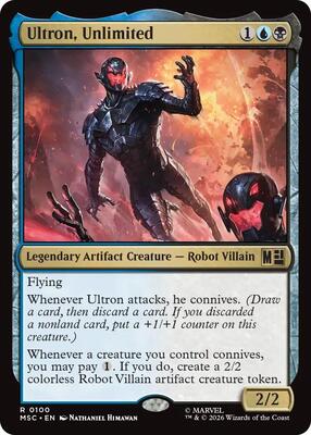 Ultron, Unlimited card from Commander: Marvel Super Heroes