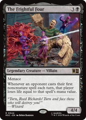 The Frightful Four card from Commander: Marvel Super Heroes