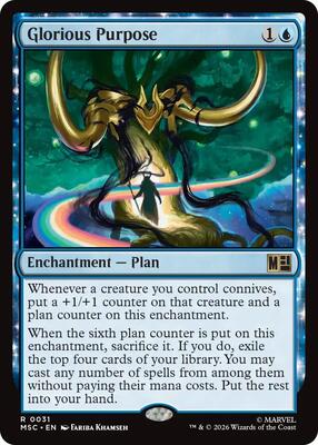 Glorious Purpose card from Commander: Marvel Super Heroes