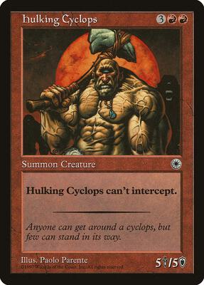 Hulking Cyclops card from Portal