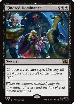 Kindred Dominance card from Commander: Marvel Super Heroes