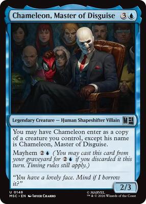 Chameleon, Master of Disguise card from Commander: Marvel Super Heroes