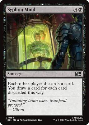 Syphon Mind (Surge Foil) card from Commander: Marvel Super Heroes
