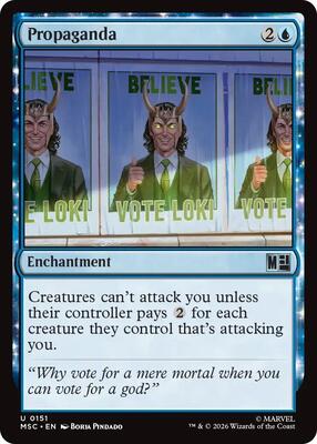 Propaganda card from Commander: Marvel Super Heroes