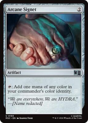 Arcane Signet (0193) card from Commander: Marvel Super Heroes