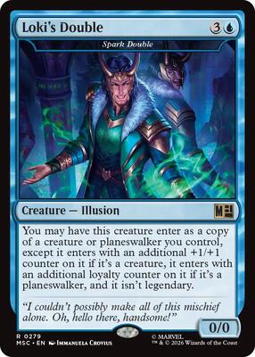 Loki's Double - Spark Double card from Commander: Marvel Super Heroes