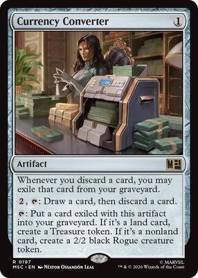 Currency Converter card from Commander: Marvel Super Heroes