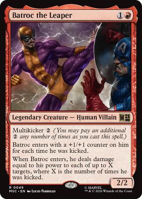Batroc the Leaper card from Commander: Marvel Super Heroes