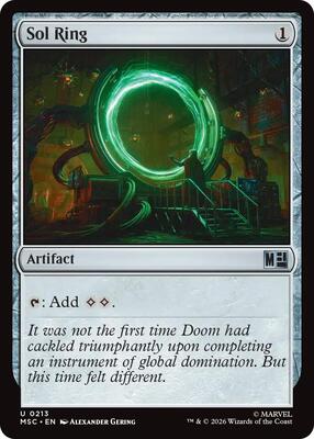 Sol Ring (0213) card from Commander: Marvel Super Heroes