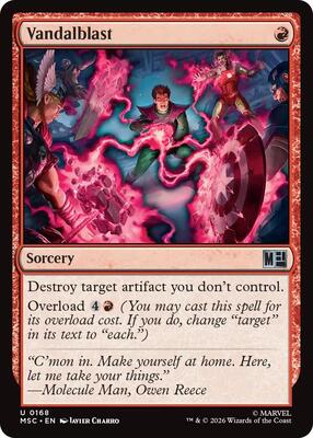 Vandalblast (Surge Foil) card from Commander: Marvel Super Heroes