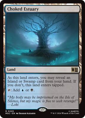 Choked Estuary card from Commander: Marvel Super Heroes