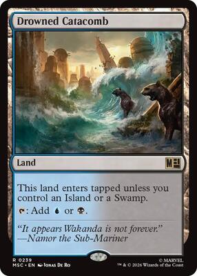 Drowned Catacomb card from Commander: Marvel Super Heroes