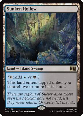Sunken Hollow card from Commander: Marvel Super Heroes