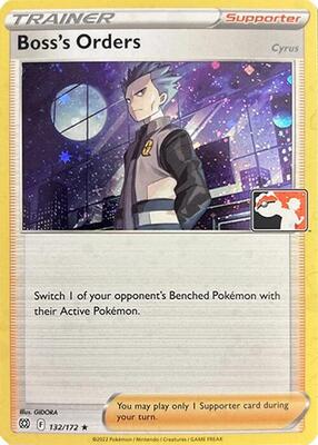 Boss's Orders [Cyrus] - 132/172 (Cosmos Holo) card from Prize Pack Series Cards