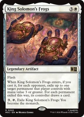 King Solomon's Frogs card from Commander: Marvel Super Heroes