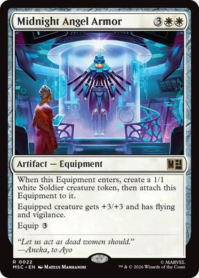 Midnight Angel Armor card from Commander: Marvel Super Heroes