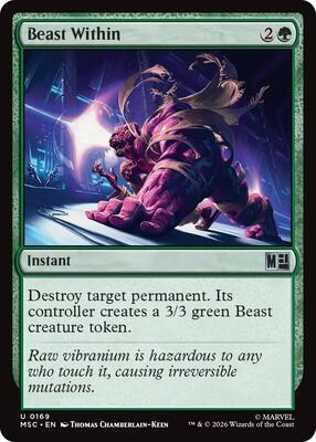 Beast Within card from Commander: Marvel Super Heroes