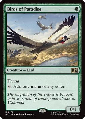 Birds of Paradise card from Commander: Marvel Super Heroes