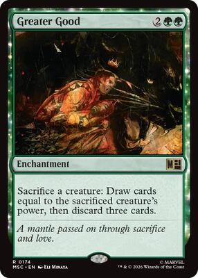 Greater Good card from Commander: Marvel Super Heroes