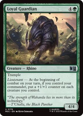 Loyal Guardian card from Commander: Marvel Super Heroes