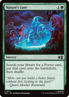Nature's Lore card from Commander: Marvel Super Heroes
