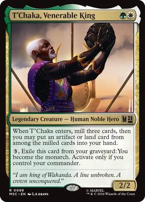 T'Chaka, Venerable King card from Commander: Marvel Super Heroes