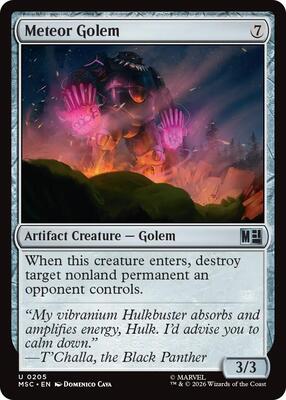 Meteor Golem card from Commander: Marvel Super Heroes
