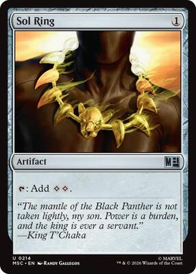 Sol Ring (0214) card from Commander: Marvel Super Heroes