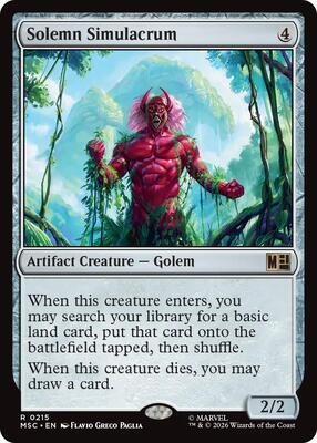 Solemn Simulacrum card from Commander: Marvel Super Heroes