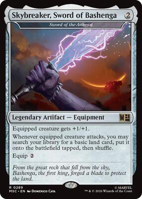 Skybreaker, Sword of Bashenga - Sword of the Animist card from Commander: Marvel Super Heroes