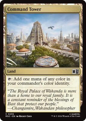 Command Tower (0236) card from Commander: Marvel Super Heroes