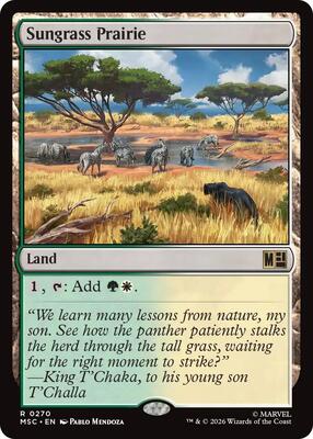 Sungrass Prairie card from Commander: Marvel Super Heroes