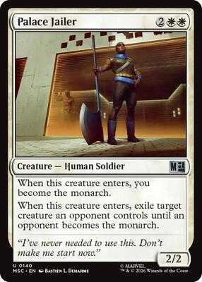Palace Jailer (Surge Foil) card from Commander: Marvel Super Heroes