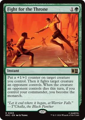 Fight for the Throne (Surge Foil) card from Commander: Marvel Super Heroes