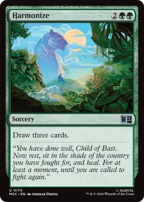 Harmonize (Surge Foil) card from Commander: Marvel Super Heroes
