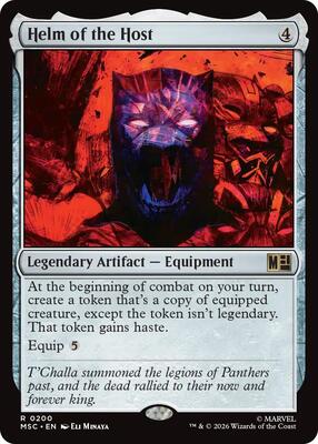 Helm of the Host (Surge Foil) card from Commander: Marvel Super Heroes