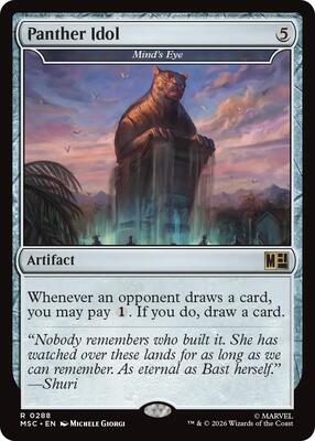 Panther Idol - Mind's Eye (Surge Foil) card from Commander: Marvel Super Heroes