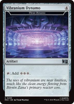 Vibranium Dynamo - Thran Dynamo (Surge Foil) card from Commander: Marvel Super Heroes