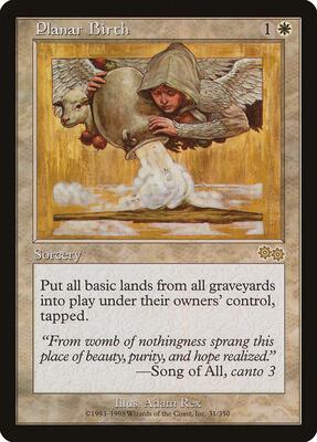Planar Birth card from Urza's Saga