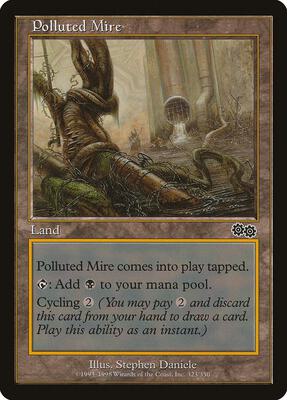 Polluted Mire card from Urza's Saga