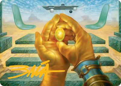 The Mind Stone Art Card (Gold-Stamped Signature) card from Art Series: Marvel Super Heroes