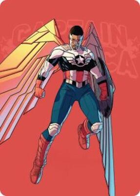 Captain America, Wings of Freedom Art Card (22/45) card from Art Series: Marvel Super Heroes