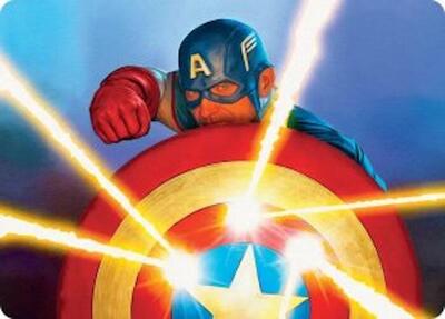 Captain's Defense Art Card card from Art Series: Marvel Super Heroes