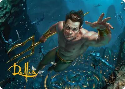 Namor the Sub-Mariner Art Card (Gold-Stamped Signature) card from Art Series: Marvel Super Heroes